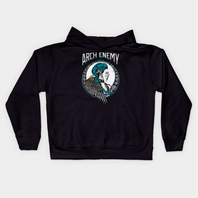 Arch enemy Illustration Kids Hoodie by jhony-caballero-store